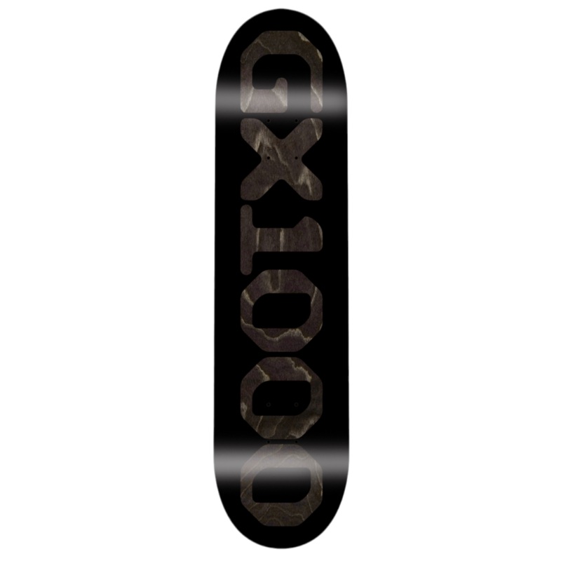 GX1000 Team Black/Black Skateboard Deck 8.5″ WB 14.5″