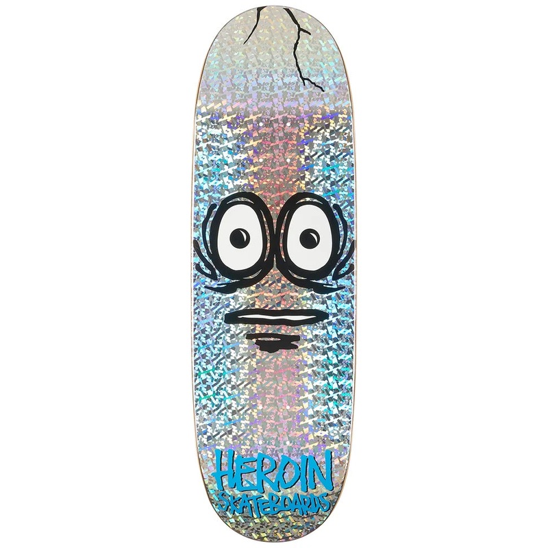 HEROIN TEAM VERY BIG HOLO EGG SHAPED DECK 10.0 10.0