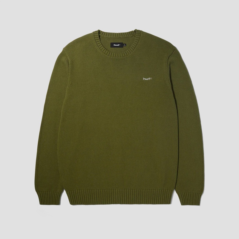 HUF Eightynine Knit Sweater Moss Medium