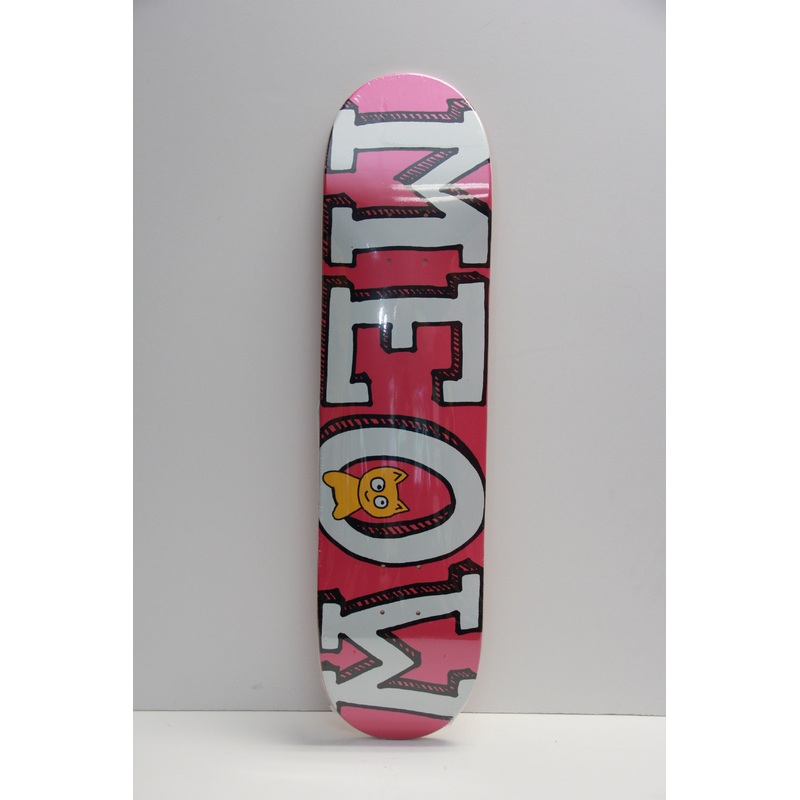 Meow Logo Deck Pink 7.75