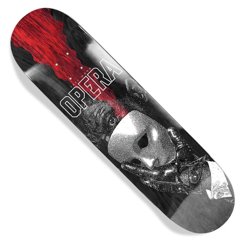 Opera Trey Wood Unmasked EX7 Deck Red/ Black/ Assorted 8.25 x 32 WB:14.25