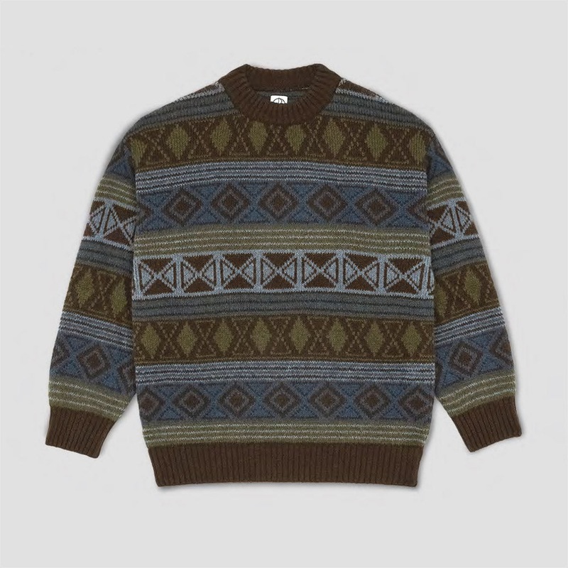 Polar George Sweater Crew Blue / Green S1
