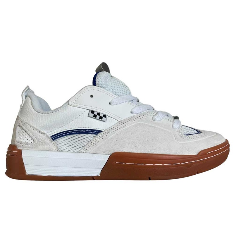 Skate Mixxa White Light Blue Vans Skate Suede Leather Shoes 9