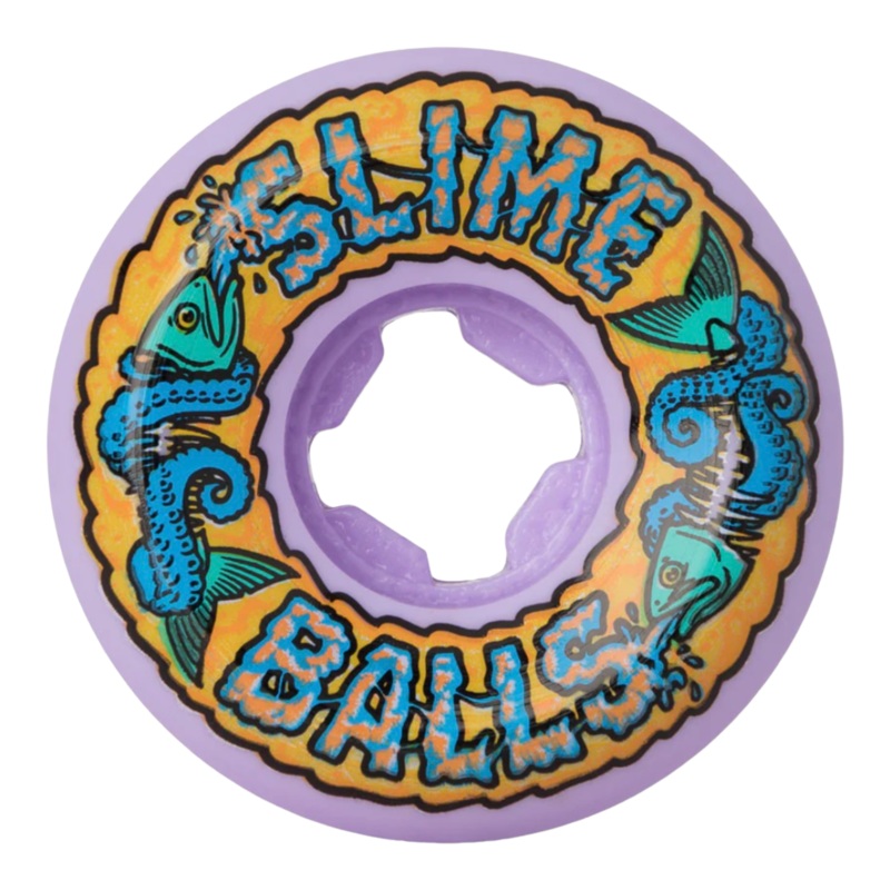 Slime Balls Fish Balls Speed Balls Purple 99a Skateboard Wheels 54mm 54mm Purple