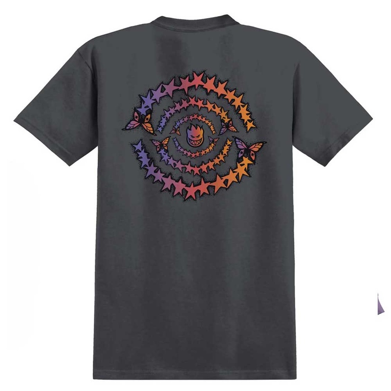 Spitfire Skate Like A Girl Evolution Short Sleeve T-Shirt Medium Charcoal