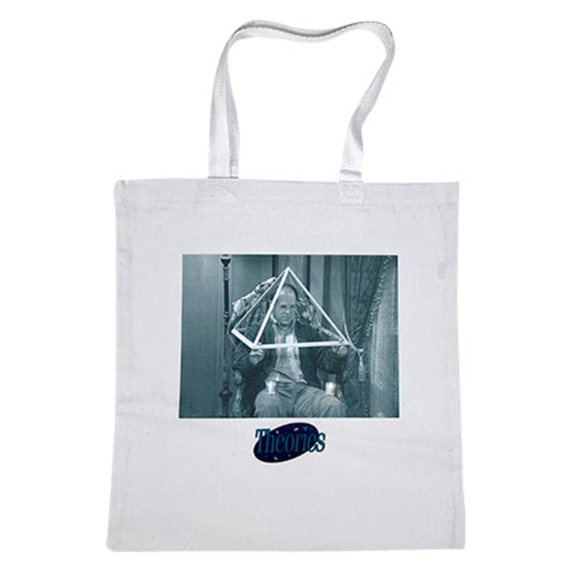 Theories Disharmony Tote Bag White 15″ x 15″