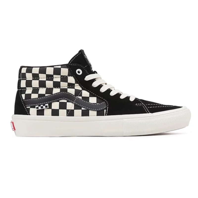 VANS GROSSO MID BLK MARSHMALLOW CHECK 10.5