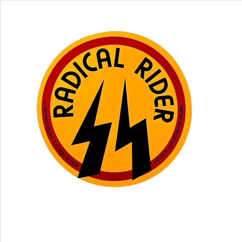 Vintage 70s VENICE RADICAL RIDER STICKER – ORANGE