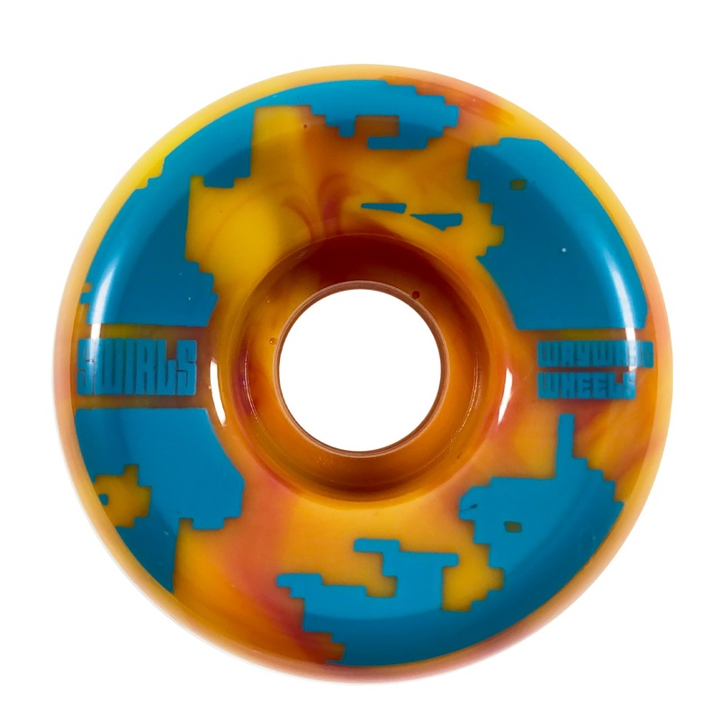 Wayward Wheels – 52mm – Swirls Wheel – Pink / Orange