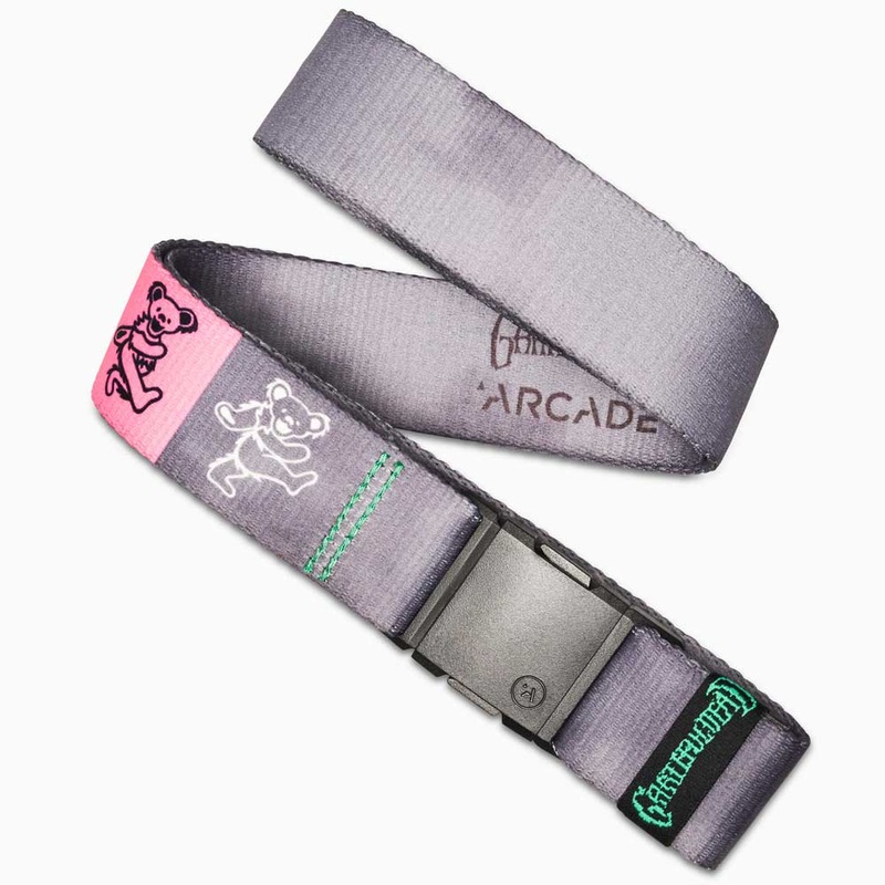 Arcade Grateful Dead Standard Stretch Belt Still Dead Ash