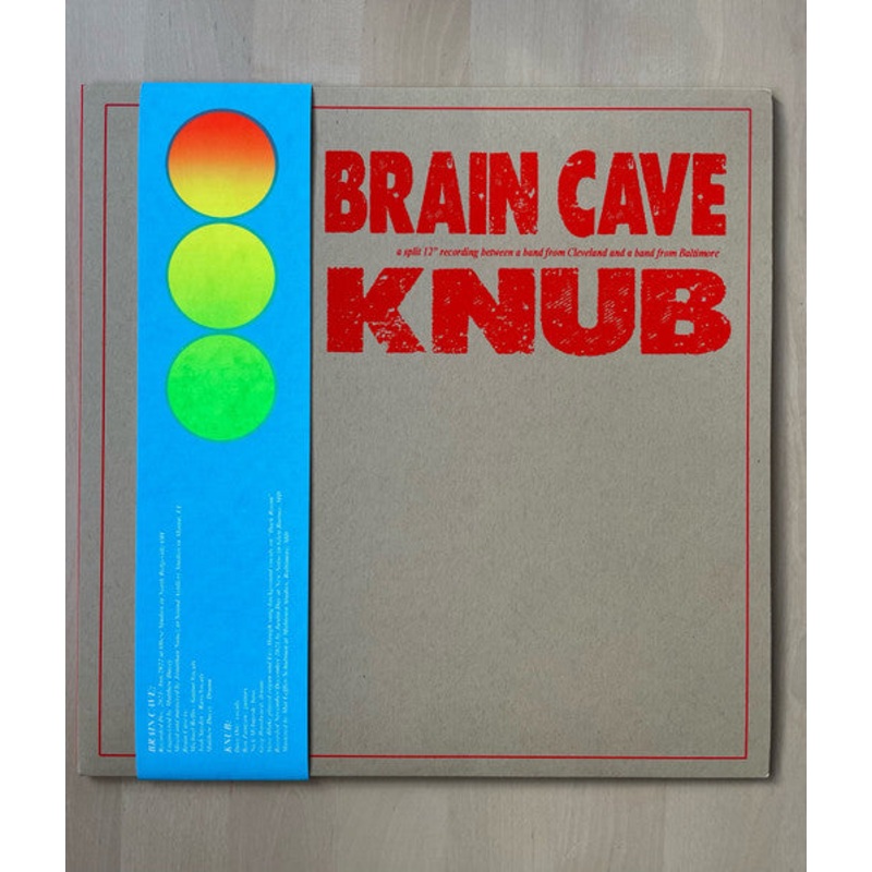 Brain Cave / Knub  Brain Cave / Knub Split 12″ Rainbow Splatter Color Vinyl LP Record