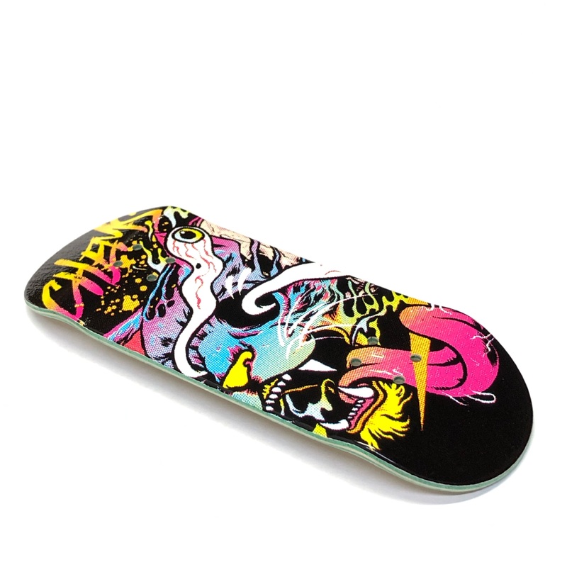 Chems Faded “Melted” Fingerboard Deck 29mm Mid-Pro Popsicle