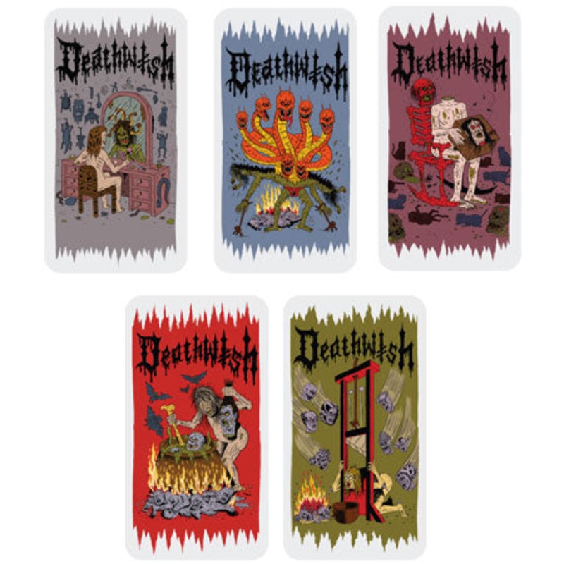 Deathwish Death Wichz Sticker N/A 6″ x 3.375″