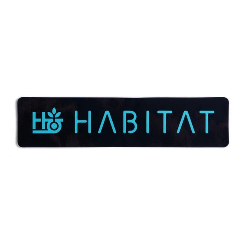 Habitat Pod Stencil Sticker Black 7.5″