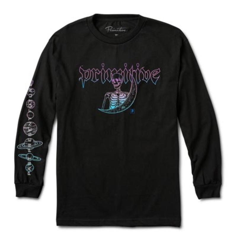 Primitive Skateboarding Signs Long Sleeve T Shirt Black Small