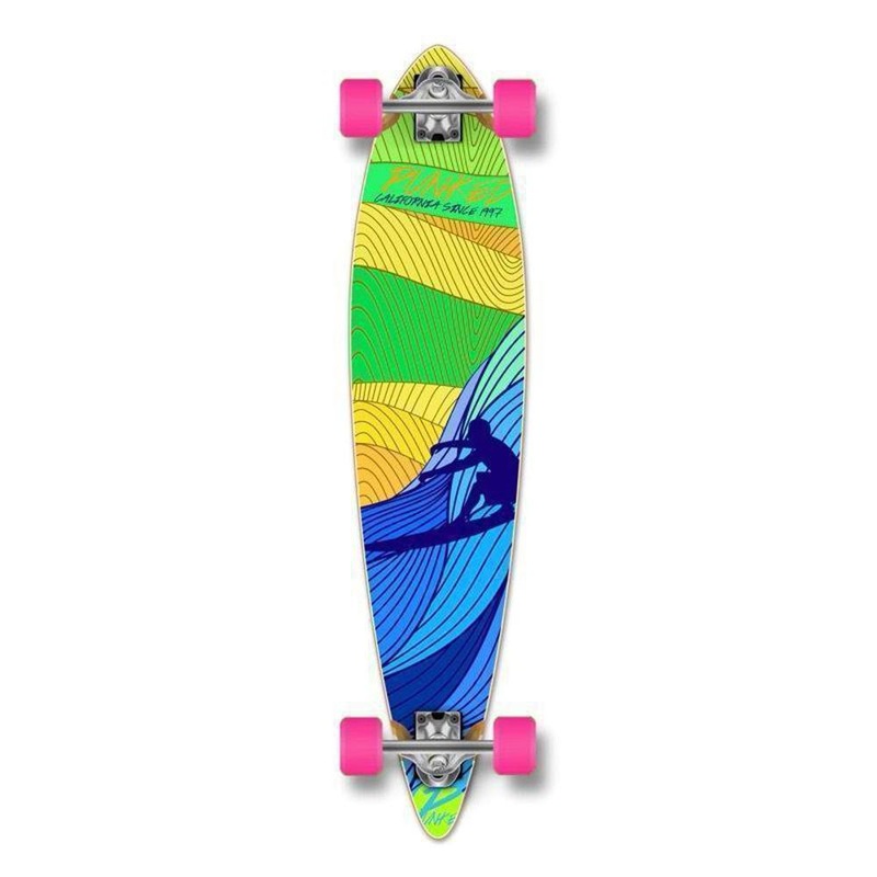 Punked Surf’s up Pintail 40″ Longboard Complete
