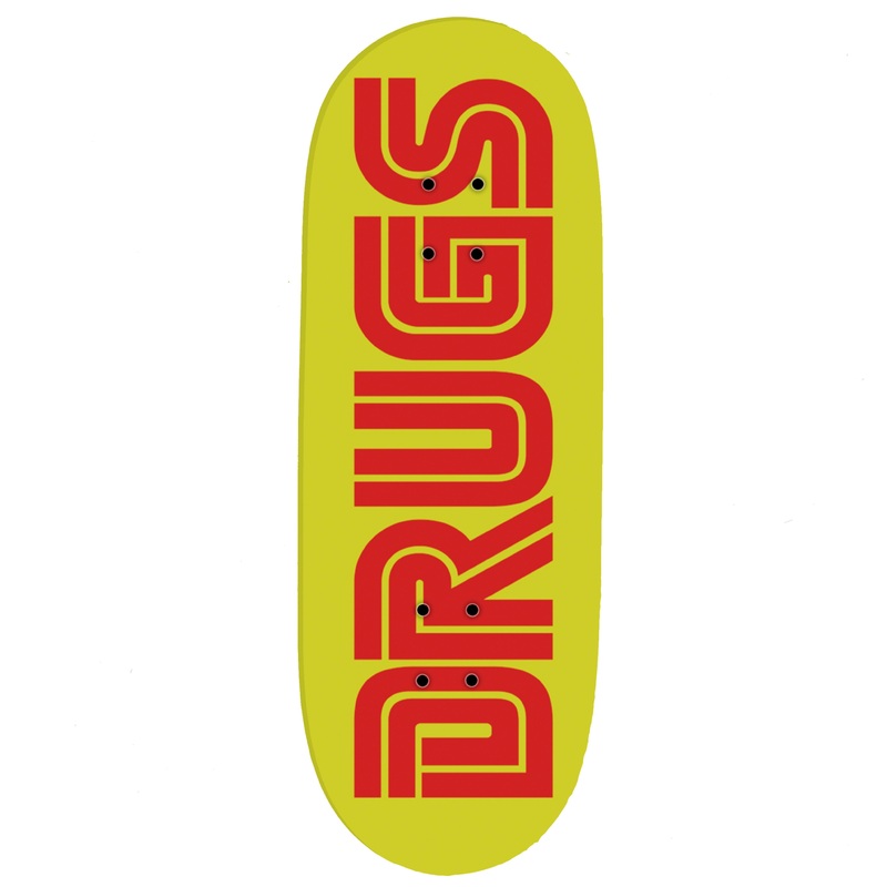 RedWolf Red Drugs Fingerboard Deck 33.5mm Popsicle – Reg Short Shape