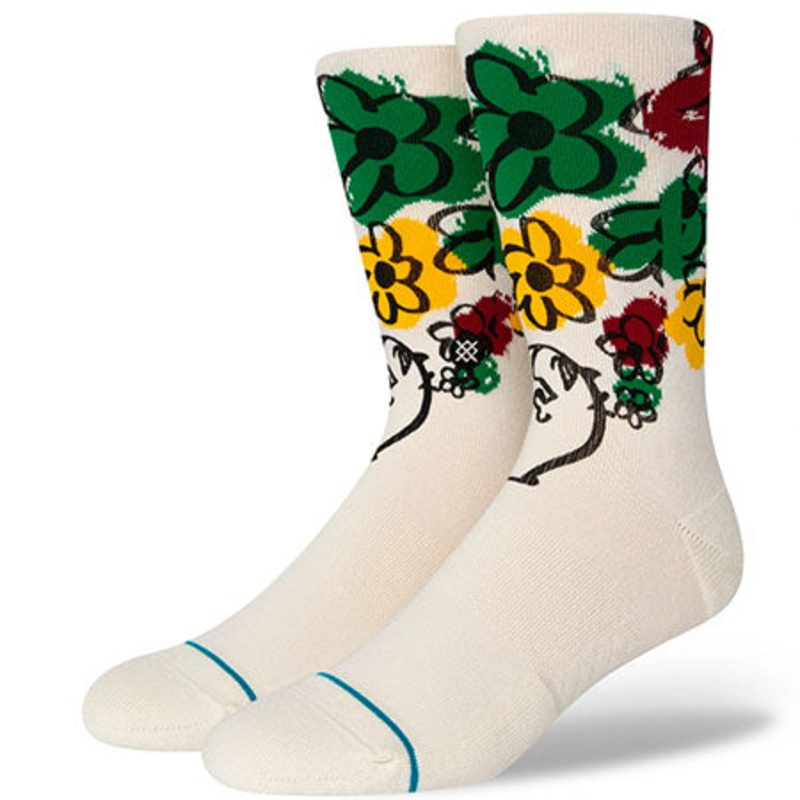 Stance By Russ Crew Socks Off White Large