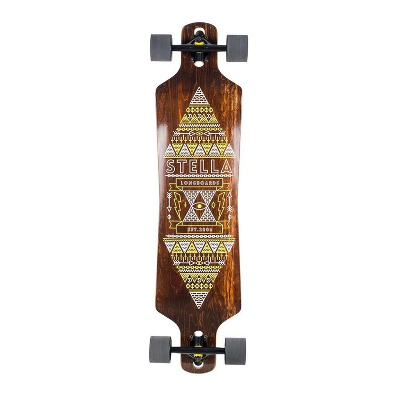 Stella Pyramid Twin Drop Down Drop Through 39″ Longboard Complete