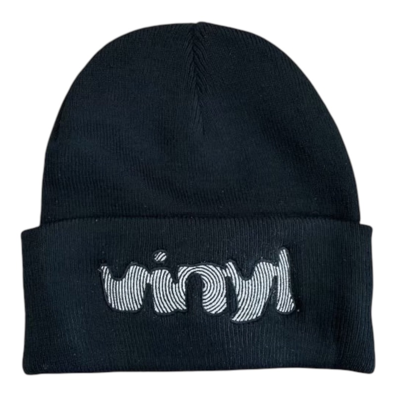 VINYL SPIRAL BEANIE BLACK OS