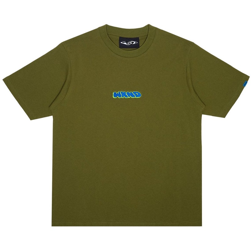 WKND Skateboards 3D Embroidered T Shirt Olive Medium
