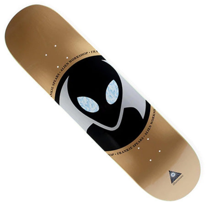 Alien Workshop Frankie Spears Dot Illuminate Deck Gold 8.25 X 32.25 WB:14.25