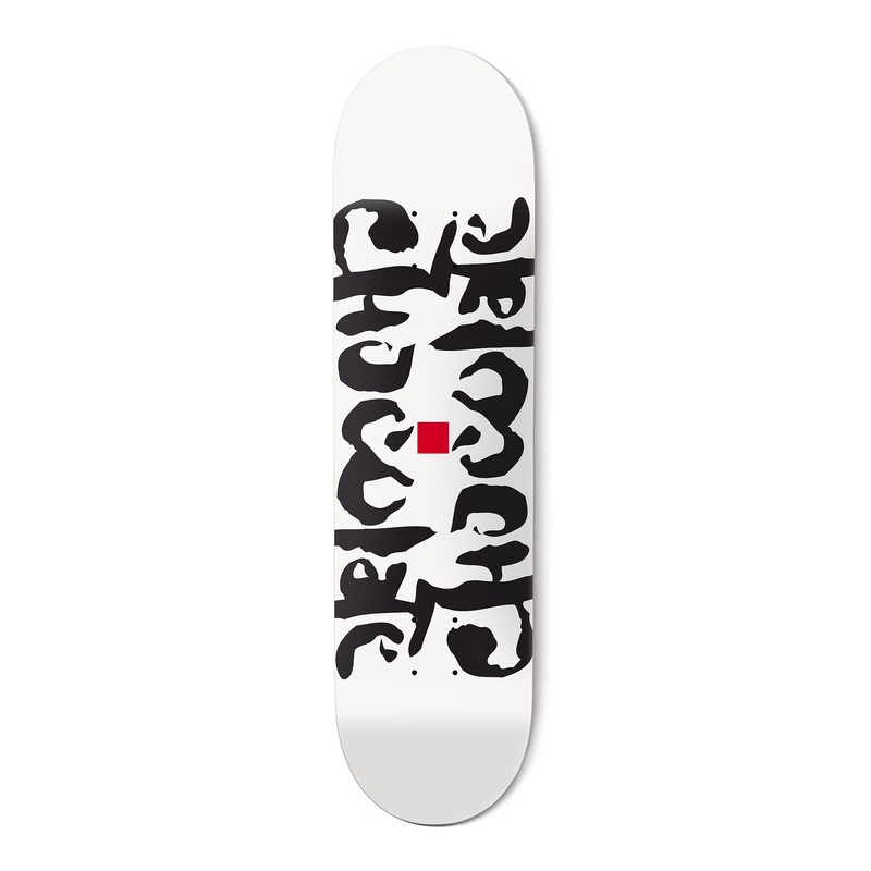 Chocolate – 8.25″ Ink Blot One Off Chris Roberts Twin Tip Deck – White 8.25″