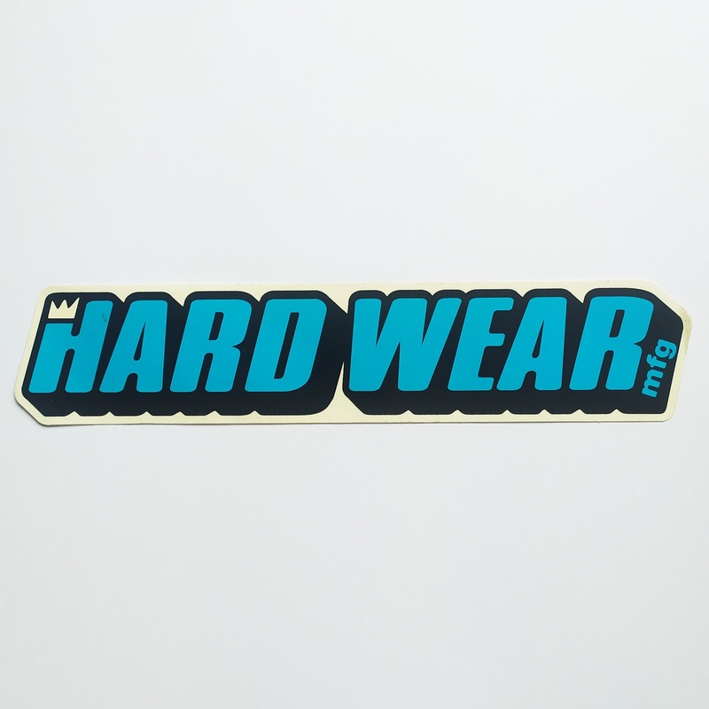 Hard Wear MFG Skateboard Sticker – 31 cm
