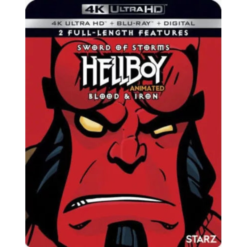 Hellboy Animated Sword of Storms + Blood and Iron [4K ULTRA HD BLU-RAY + DOWNLOAD CODE]