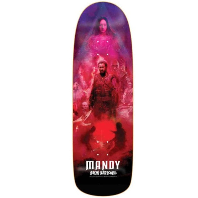 HEROIN x MANDY “POSTER” SHAPED 9.6″ SKATEBOARD DECK