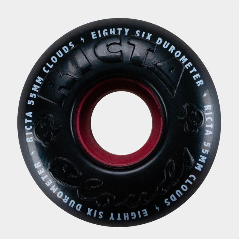 Ricta – 55mm – Clouds 78A Wheels – Black/ Red 55mm 86a