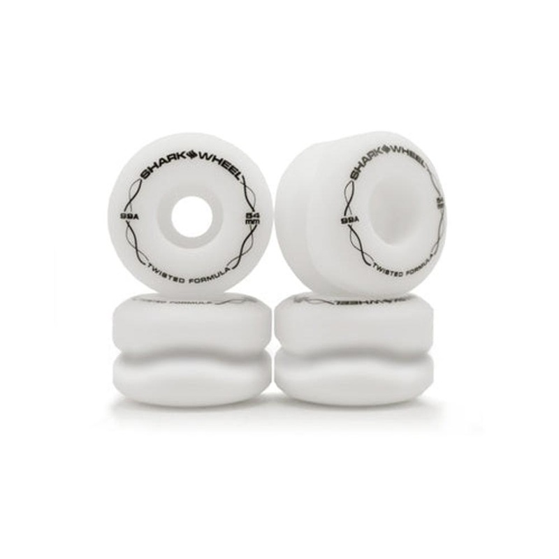 Shark Wheel Twisted White 54mm Longboard Wheels