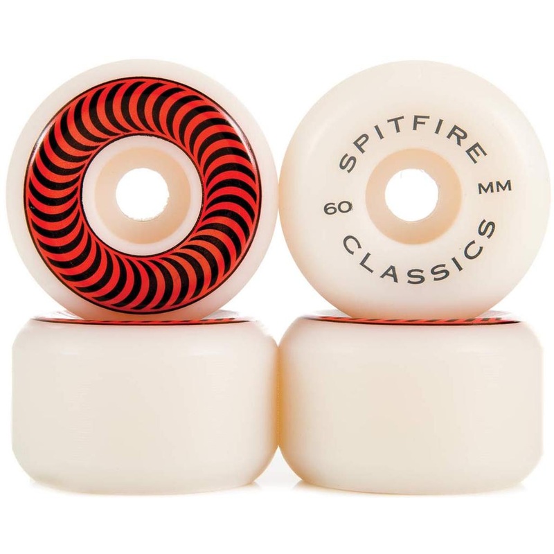 Spitfire Classics Skateboard Wheels 60mm 99a – WHITE