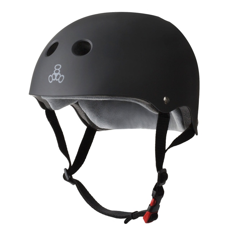 Triple Eight Certified Sweatsaver Helmet Rubber Black XS / S