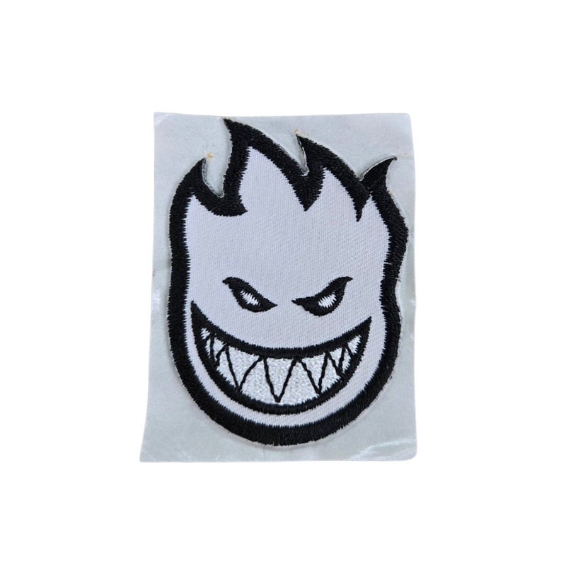 Vintage Spit Fire Wheels  Patch 2.75″ – WHITE
