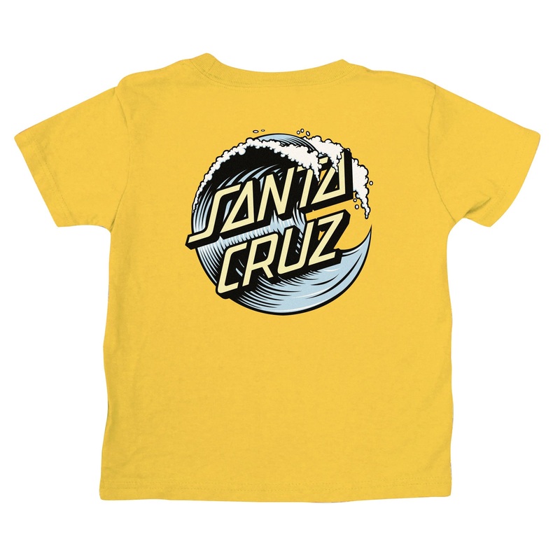 Wave Dot S/S Midweight Kids T-Shirt (Gold) 18 Months