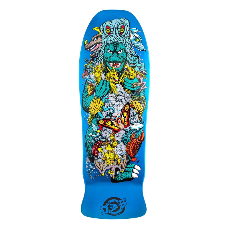 10.125in Godzilla Kaiju Roskopp Santa Cruz Skateboard Deck