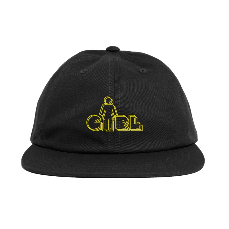 GIRL PAC-OG-MAN 6 PANEL HAT (BLACK)
