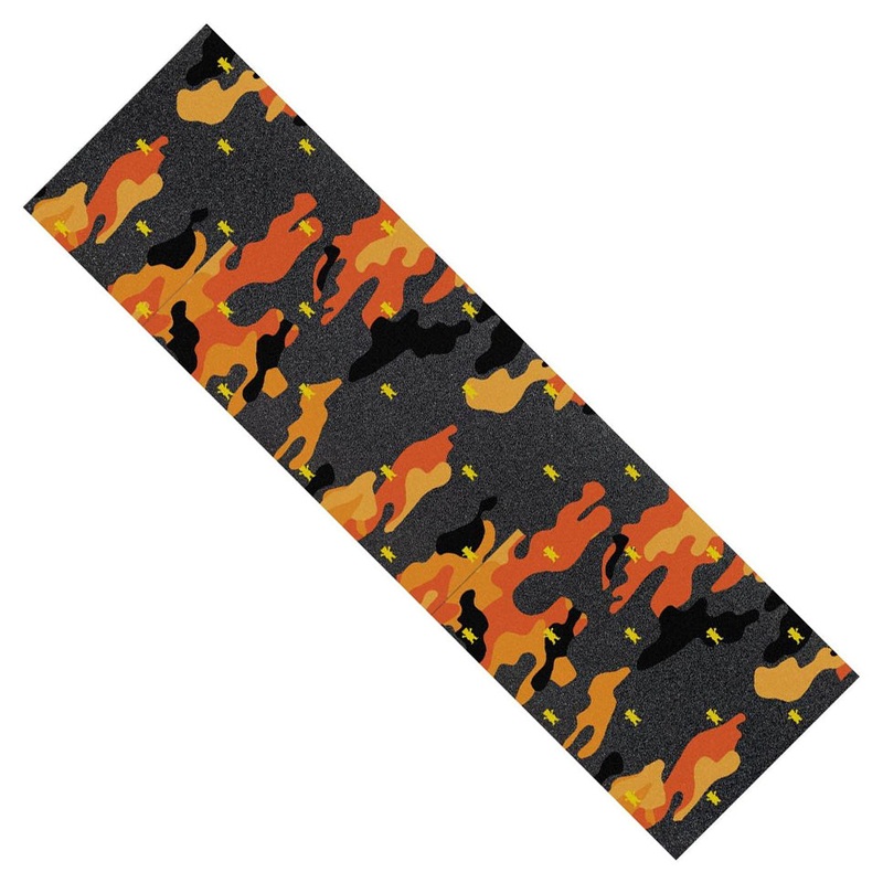 Grizzly Mini Bear Camo Cut Out Orange Griptape Orange 9×33