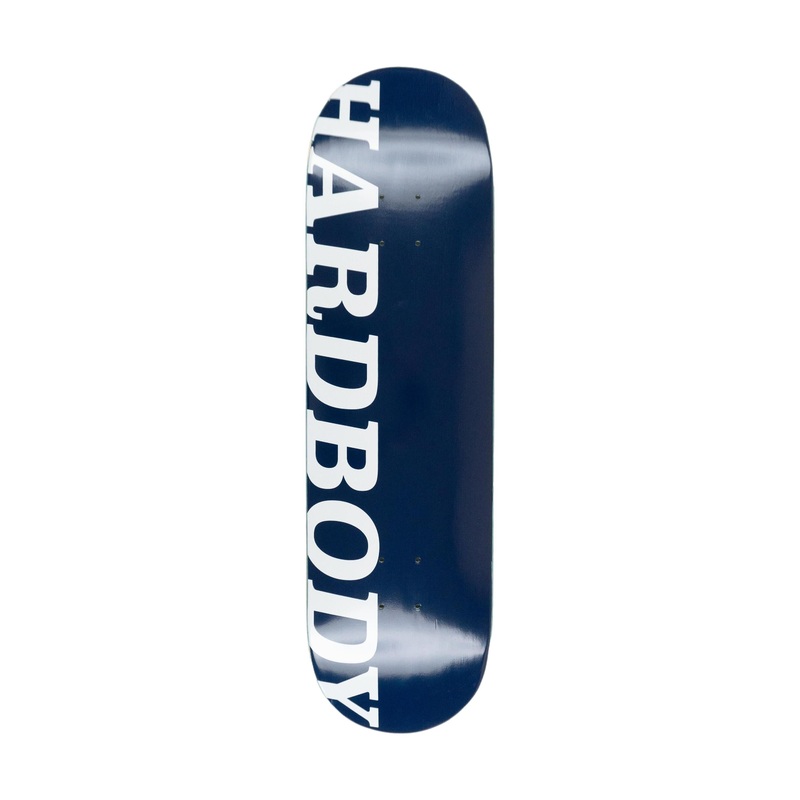Hardbody Classic Logo Deck Navy/White 8.375″