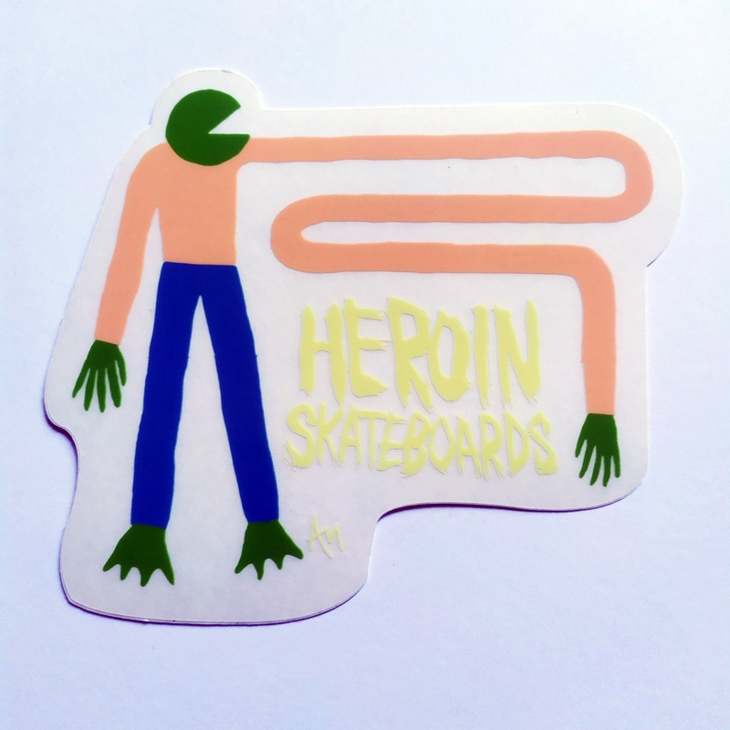 Heroin Skateboards Sticker