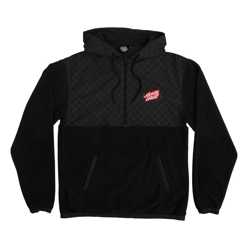 Igniter Mens Santa Cruz Hoodie Black/Black Checker S