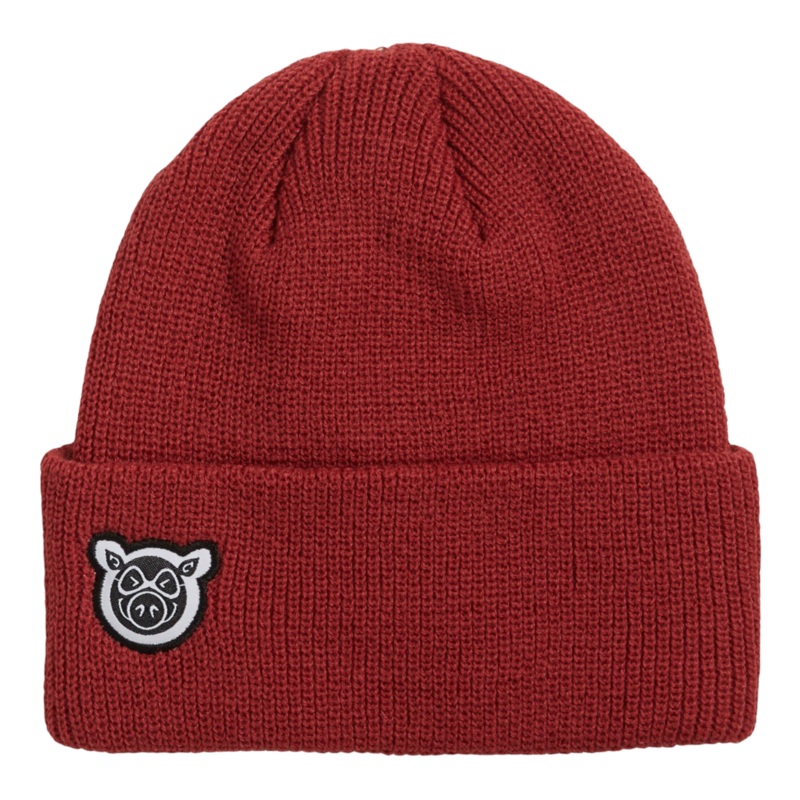 Pig Head Dock Beanie Red OS