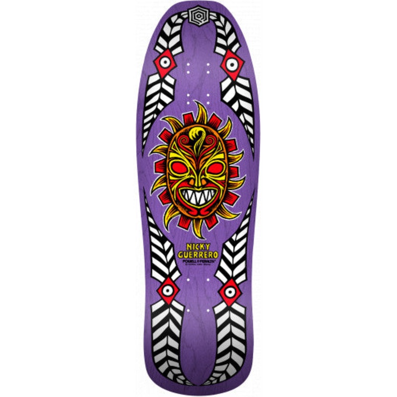 Powell Peralta Nicky Guerrero Mask Skateboard Deck Purple – 10.0 10.0