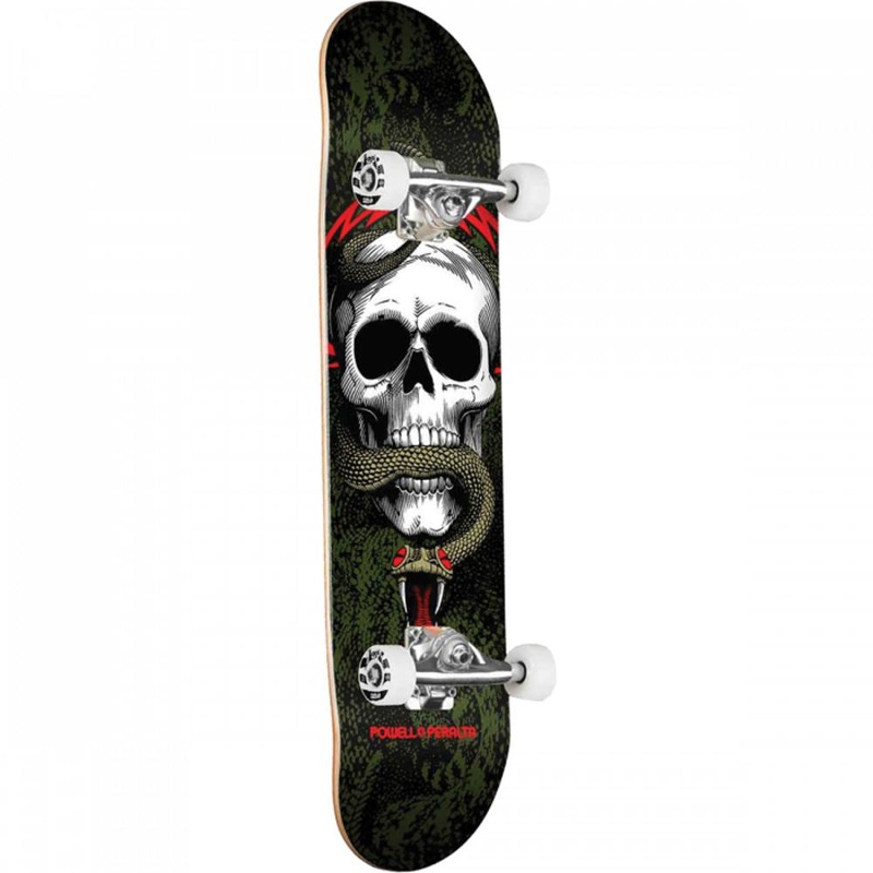 Powell Peralta Skull And Snake 8.25″ Black/Green Skateboard