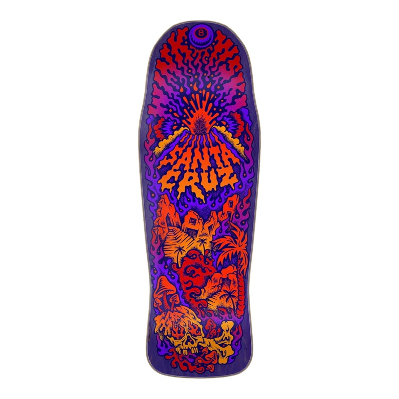 Santa Cruz Shaped Skateboard Deck Winkowski Volcano 10.34 10.34