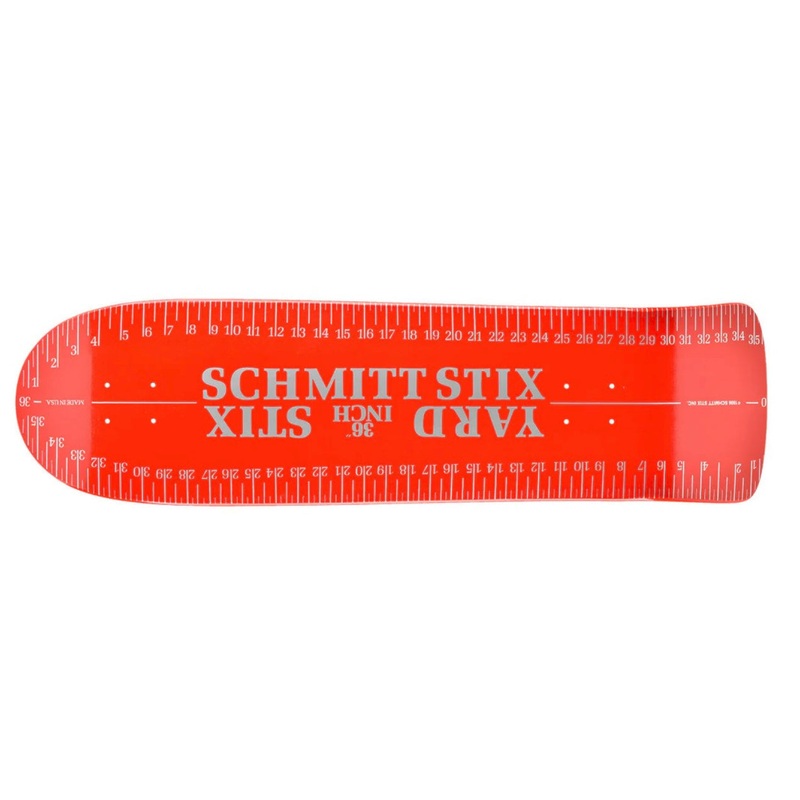 Schmitt Stix Yard Stick 36″ Skateboard Deck RED