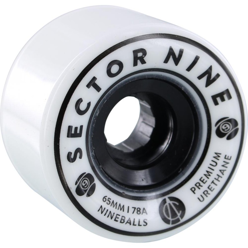 Sector 9 Nineballs 65mm 78A White Skateboard Wheels