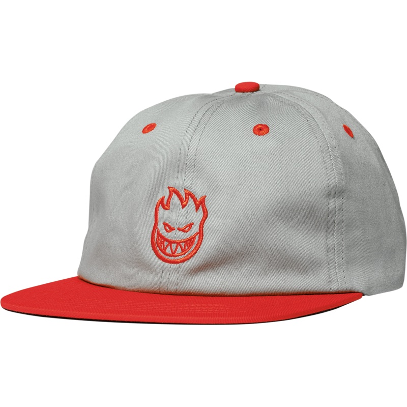 Spitfire Lil Bighead Snapback Hat – Grey/Red Grey/Red