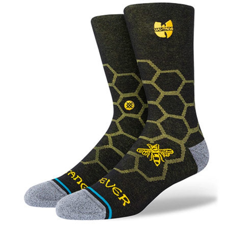 Stance Hive Crew Socks Black Large